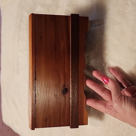 Wood Jewelry Box Other - VINTAGE  WOODEN  JEWELRY BOX WITH  HEART ❤️